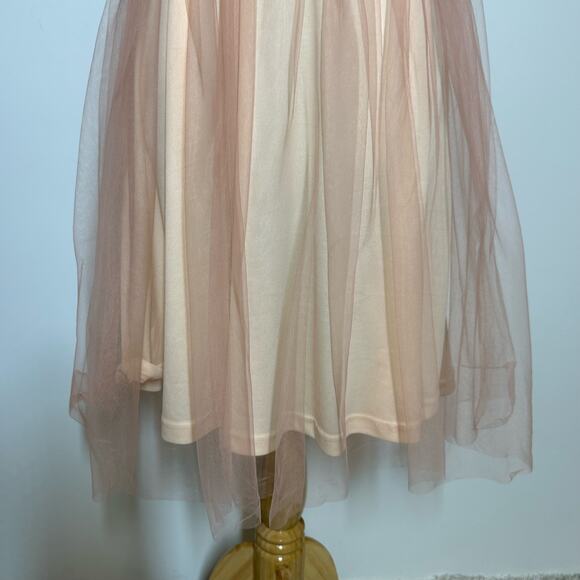 Area Sequin Pink Low Plunge Dress Sz L NWOT - Picture 6 of 12